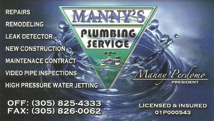 You are currently viewing Manny’s Plumbing Service