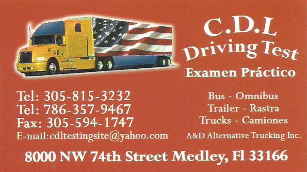 C.D.L Driving Test